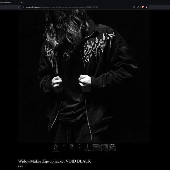 Breathedivinity Pants Widowmaker Zipup Jacket Void Black